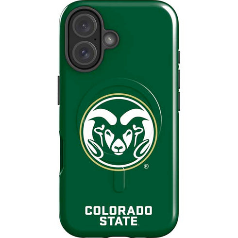 Colorado State University CSU Rams Logo iPhone 16 Plus Magsafe Impact Case